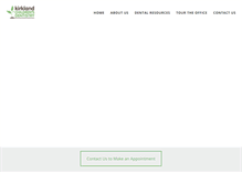 Tablet Screenshot of kirklandchildrensdentistry.com